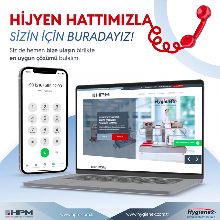 Hijyen Hattı'mızla Hizmetinizdeyiz !